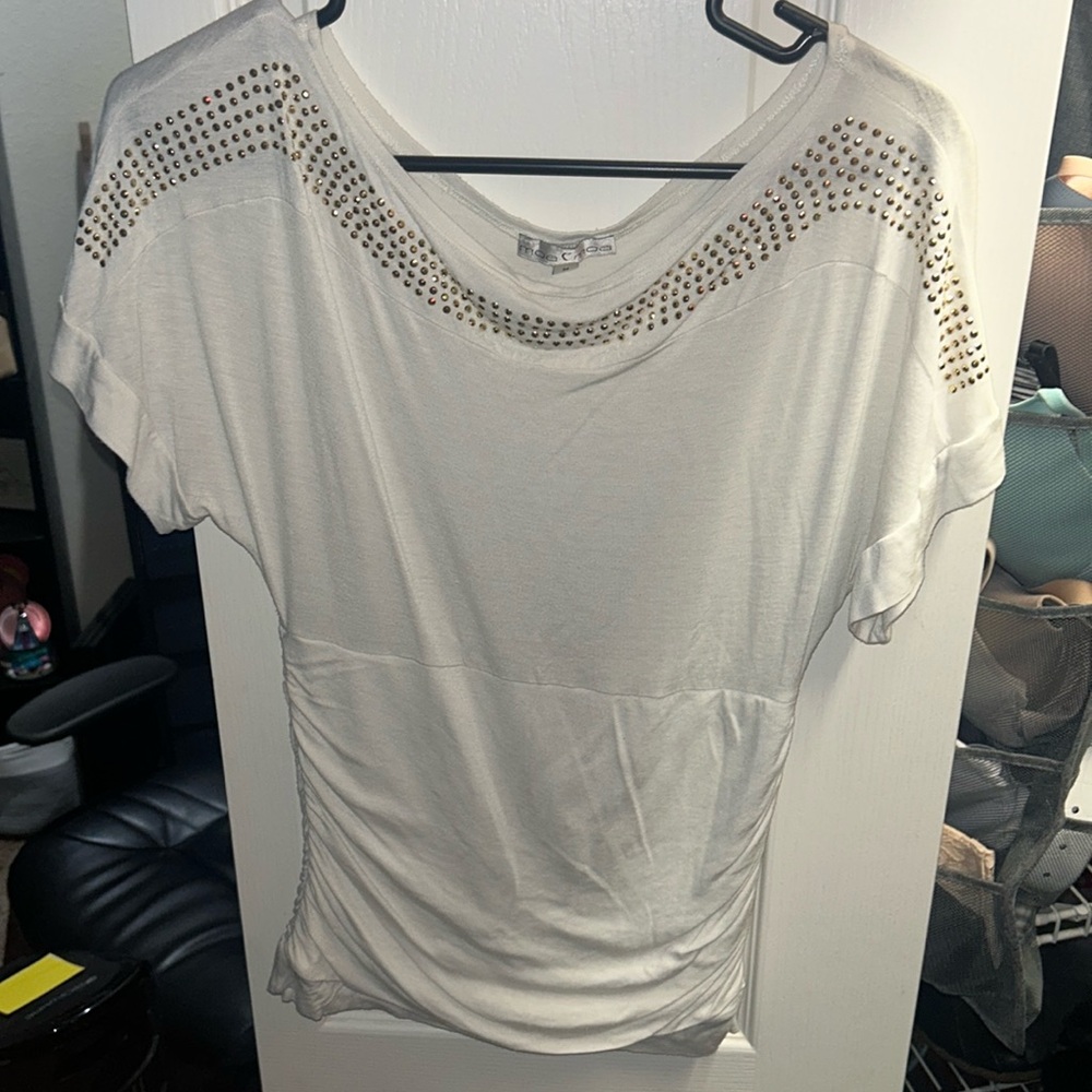 White embellished blouse